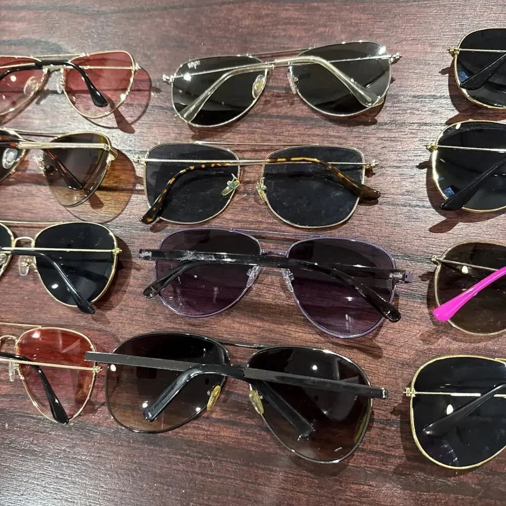 Lot Of 12 Unbranded Aviator Sunglasses Unisex Mens Women’s G8
